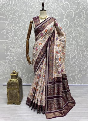 Silk Weaving Multi Colour Contemporary Saree