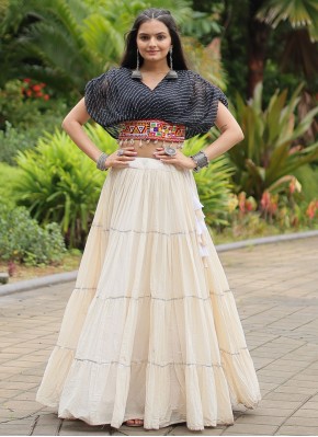 Simplistic Plain Cotton Readymade Lehenga Choli