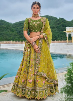 Specialised Silk Embroidered Trendy Lehenga Choli