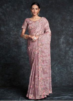 Spellbinding Mauve  Engagement Classic Saree