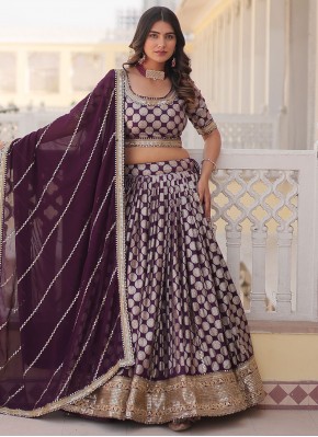 Spellbinding Wine Mehndi Lehenga Choli