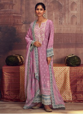 Sterling Pink Engagement Trendy Salwar Suit