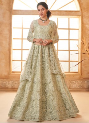 Sterling Sea Green Net Lehenga Choli