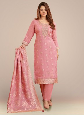 Straight Suit in Banarasi Jacquard