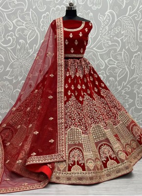 Stunning Red Wedding Lehenga Choli