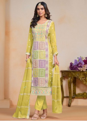 Stupendous Organza Trendy Salwar Kameez