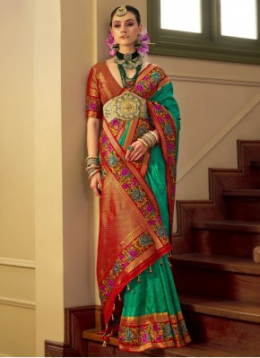 Suave Meenakari Ceremonial Designer Saree