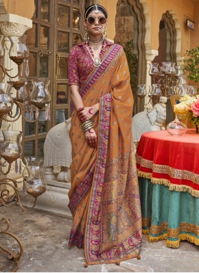 Suave Print Silk Contemporary Saree