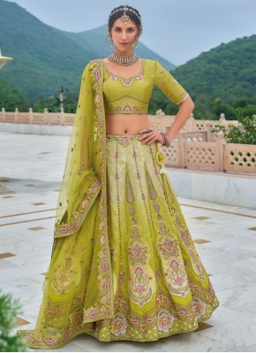 Swanky Green Lehenga Choli