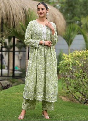 Swanky Green Party Designer Kurti