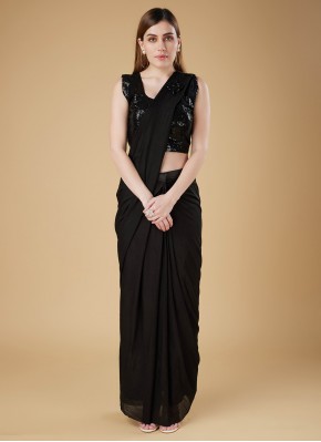 Swanky Imported Plain Contemporary Saree