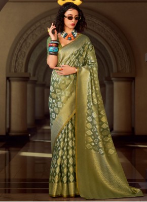 Teal Ceremonial Designer Saree