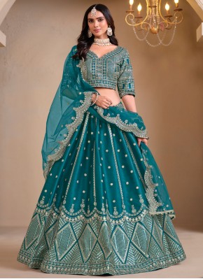 Tiptop Embroidered Art Silk Lehenga Choli