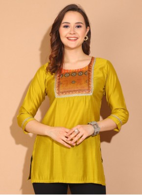 Tiptop Silk Lace Casual Kurti