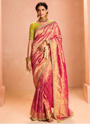 Tissue Weaving Rani Trendy Saree