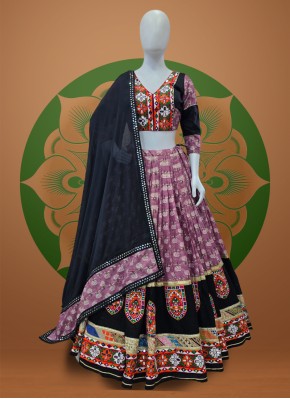 Traditional Print Cotton Navratri Chaniya Choli in