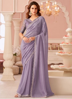 Transcendent Georgette Border Designer Saree