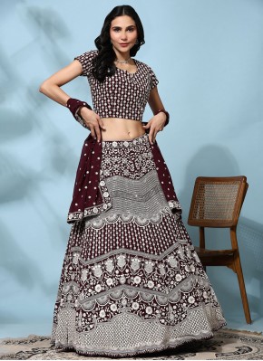 Transcendent Pure Georgette Embroidered Readymade 