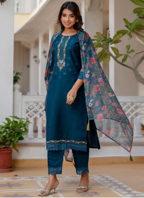 Unique Viscose Morpeach  Embroidered Trendy Salwar Kameez