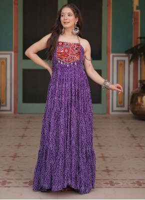 Violet Sangeet Designer Gown