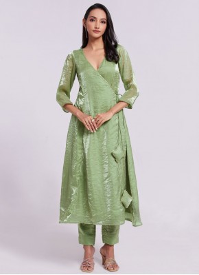 Vivacious Organza Plain Party Wear Kurti