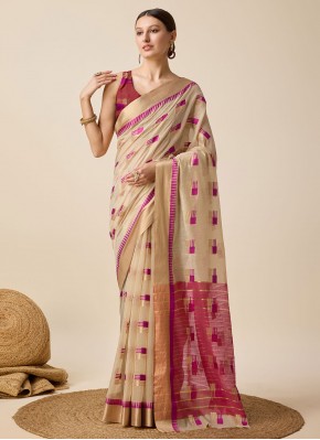 Voguish Cotton Silk Weaving Saree