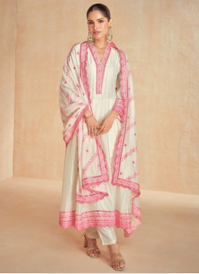 White Color Designer Salwar Kameez