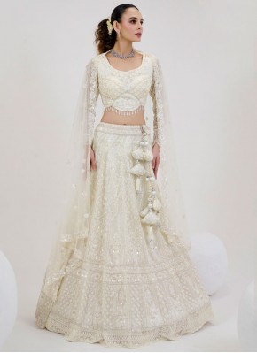 White Color Readymade Lehenga Choli