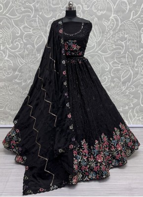 Winsome Black Designer Lehenga Choli