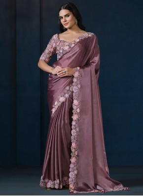 Winsome Thread Satin Silk Classic Saree