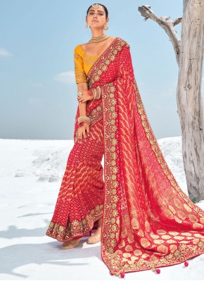 Winsome Zari Georgette Traditional Saree