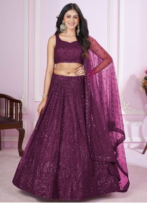 Wonderous Purple Designer Lehenga Choli