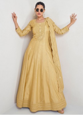 Yellow Color Trendy Gown