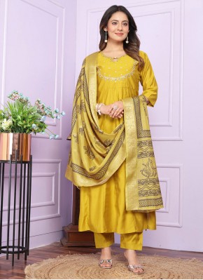 Yellow Party Designer Salwar Kameez