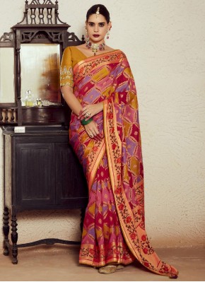 Zesty Multi Colour Festival Contemporary Saree