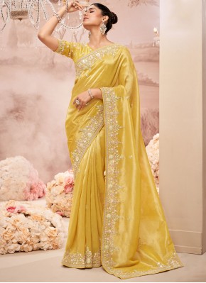 Zesty Organza Reception Contemporary Saree